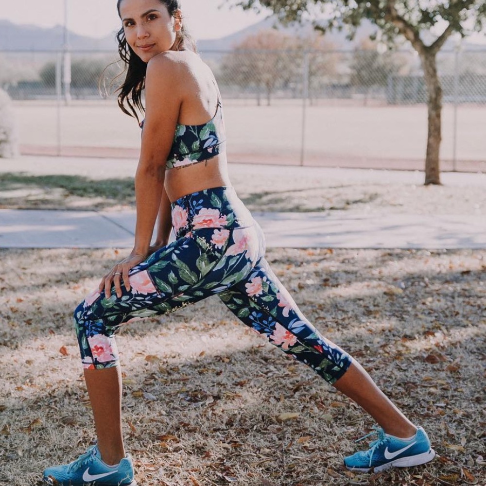 Floral Capris Leggings
